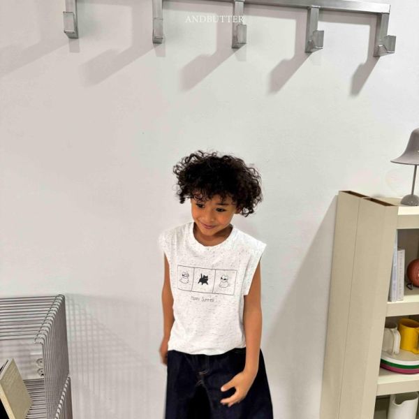 貓貓三格寬肩背心 韓國童裝,男童夏裝,中性童裝,童裝推薦,2026夏季童裝,男童穿搭,韓系童裝,中性穿搭,韓國代購
