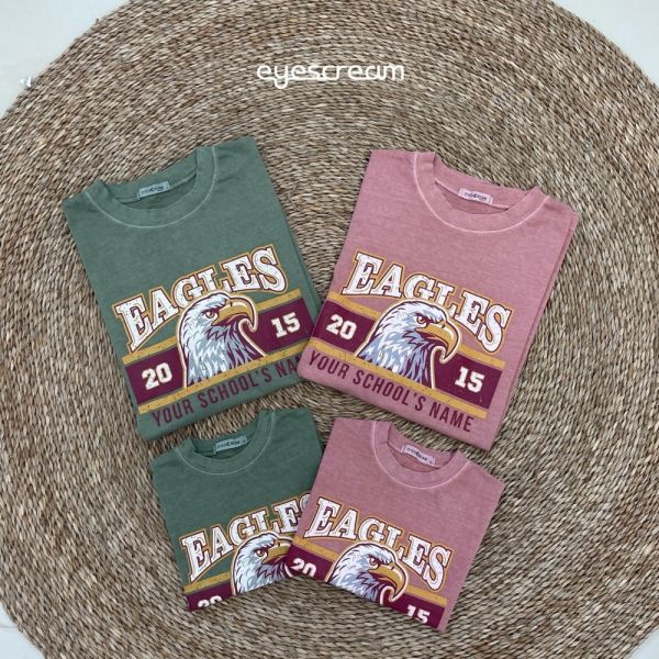 美墨EAGLES短袖上衣 韓國童裝,質感童裝,童裝推薦,韓系風格,男女童裝,韓風穿搭,韓國代購,韓國空運,親子穿搭