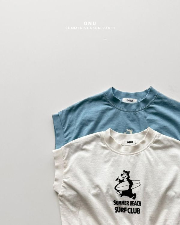 衝浪小熊短袖上衣 韓國童裝,男童夏裝,中性童裝,童裝推薦,2026夏季童裝,男童穿搭,韓系童裝,中性穿搭,韓國代購