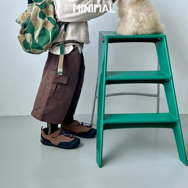 自然系工裝休閒8分長褲-咖啡 