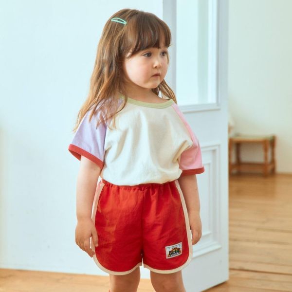 小學生圓弧滾邊休閒短褲 韓國童裝,男童夏裝,中性童裝,童裝推薦,2026夏季童裝,男童穿搭,韓系童裝,中性穿搭,韓國代購