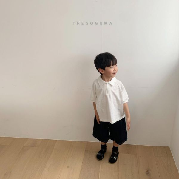 基礎剪裁牛仔百慕達短褲 韓國童裝,男童夏裝,中性童裝,童裝推薦,2026夏季童裝,男童穿搭,韓系童裝,中性穿搭,韓國代購