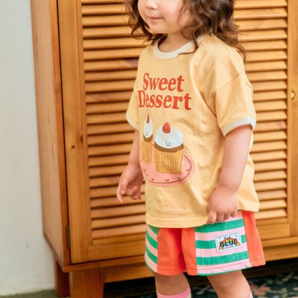 午茶時光短袖上衣 韓國童裝,男童夏裝,中性童裝,童裝推薦,2026夏季童裝,男童穿搭,韓系童裝,中性穿搭,韓國代購