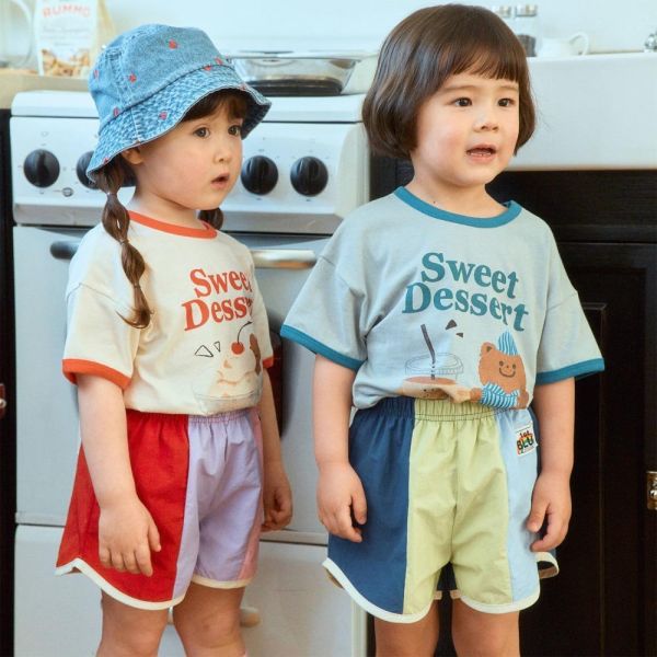 色塊拼接休閒短褲 韓國童裝,男童夏裝,中性童裝,童裝推薦,2026夏季童裝,男童穿搭,韓系童裝,中性穿搭,韓國代購