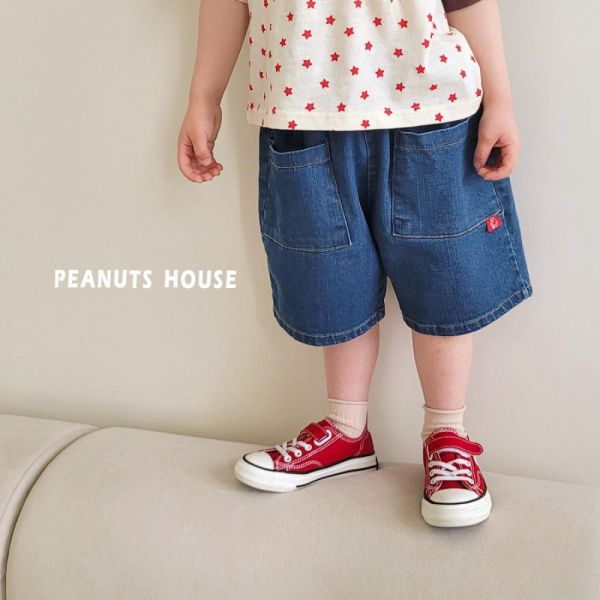 百搭大口袋五分牛仔短褲 韓國童裝,男童夏裝,中性童裝,童裝推薦,2026夏季童裝,男童穿搭,韓系童裝,中性穿搭,韓國代購