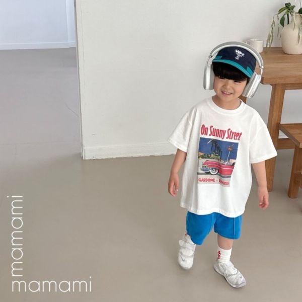 亮色系毛圈舒服五分短褲 韓國童裝,質感童裝,童裝推薦,韓系風格,男女童裝,韓風穿搭,韓國代購,韓國空運