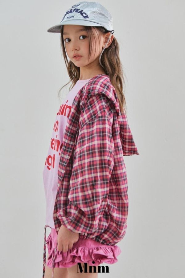 格紋連帽襯衫外套 韓國童裝,男童夏裝,中性童裝,童裝推薦,2026夏季童裝,男童穿搭,韓系童裝,中性穿搭,韓國代購
