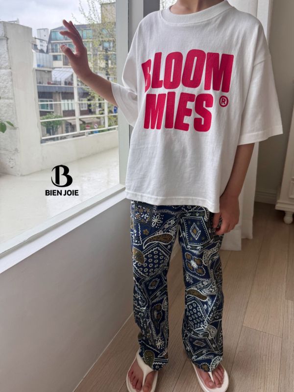 變形蟲圖騰休閒長褲 韓國童裝,質感童裝,童裝推薦,韓系風格,男女童裝,韓風穿搭,韓國代購,韓國空運,親子穿搭