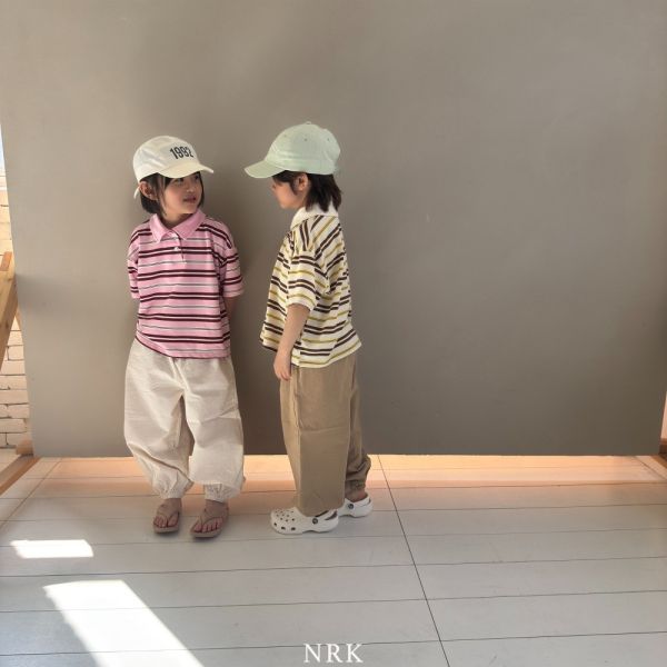 基礎素色縮口休閒長褲 韓國童裝,質感童裝,童裝推薦,韓系風格,男女童裝,韓風穿搭,韓國代購,韓國空運,親子穿搭