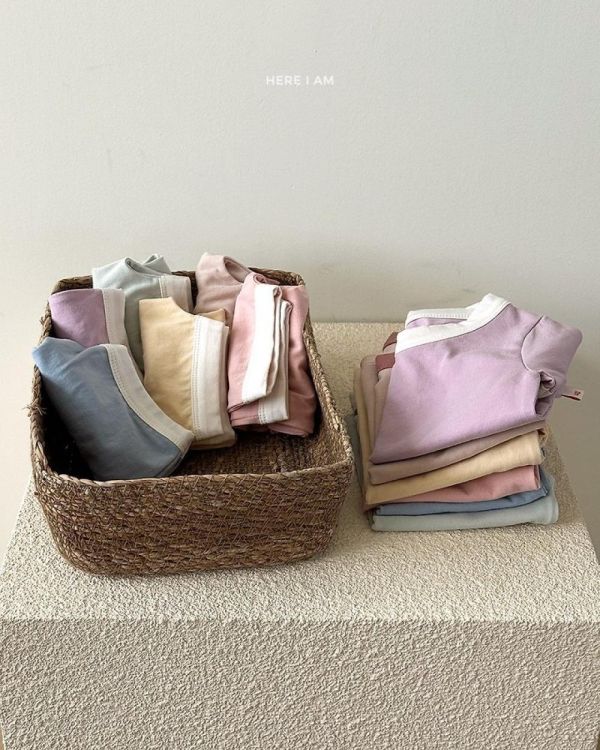 滾邊素色居家服套裝 韓國童裝,男童夏裝,中性童裝,童裝推薦,2026夏季童裝,男童穿搭,韓系童裝,中性穿搭,韓國代購