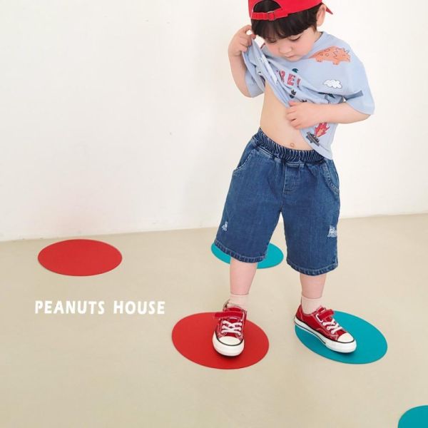 破壞感牛仔五分短褲 韓國童裝,男童夏裝,中性童裝,童裝推薦,2026夏季童裝,男童穿搭,韓系童裝,中性穿搭,韓國代購