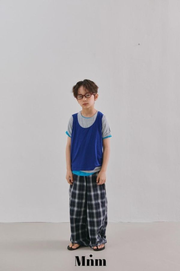 褲頭設計格紋休閒長褲 韓國童裝,男童夏裝,中性童裝,童裝推薦,2026夏季童裝,男童穿搭,韓系童裝,中性穿搭,韓國代購