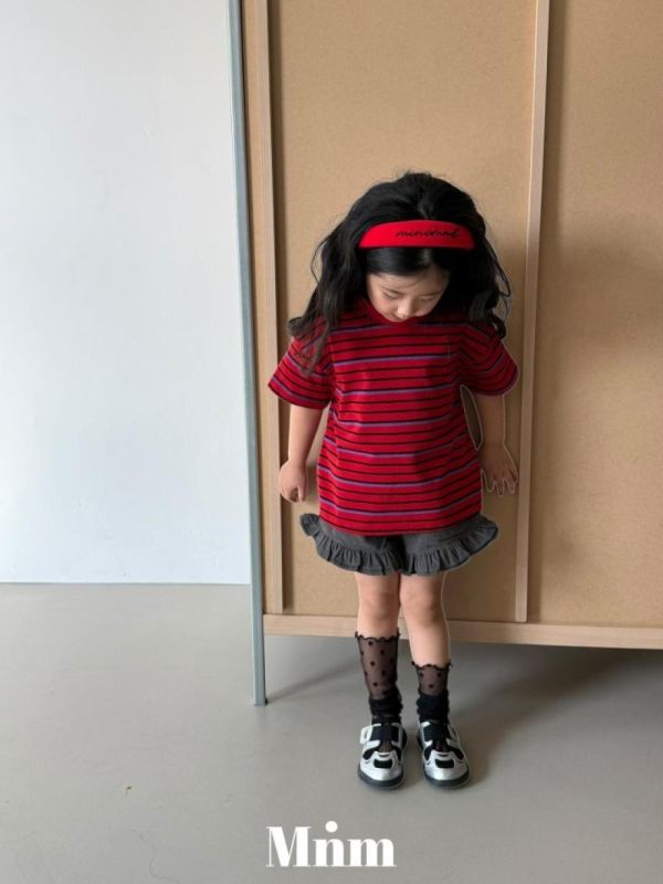 基礎條紋短袖上衣 韓國童裝,男童夏裝,中性童裝,童裝推薦,2026夏季童裝,男童穿搭,韓系童裝,中性穿搭,韓國代購