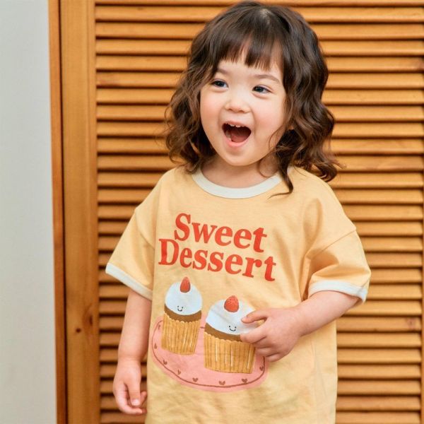 午茶時光短袖上衣 韓國童裝,男童夏裝,中性童裝,童裝推薦,2026夏季童裝,男童穿搭,韓系童裝,中性穿搭,韓國代購