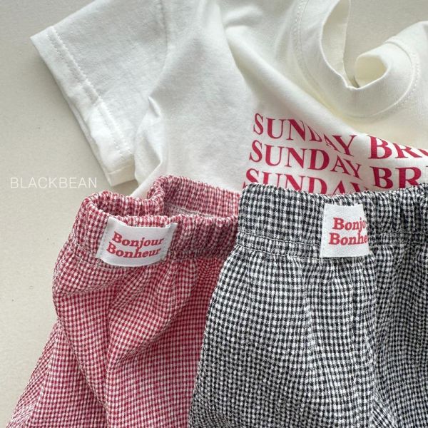 MINI格紋直筒休閒長褲 韓國童裝,男童夏裝,中性童裝,童裝推薦,2026夏季童裝,男童穿搭,韓系童裝,中性穿搭,韓國代購