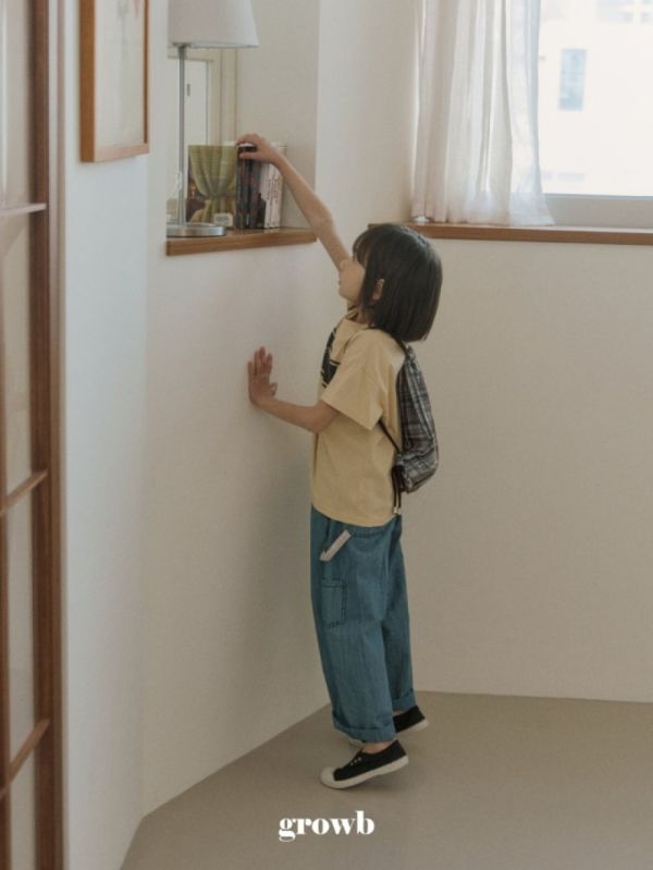 工裝風軟牛仔寬褲 韓國童裝,質感童裝,童裝推薦,韓系風格,男女童裝,韓風穿搭,韓國代購,韓國空運
