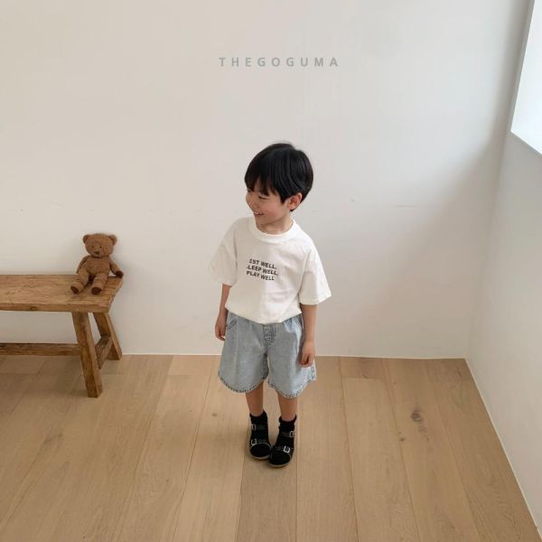 復古刷色牛仔五分短褲 韓國童裝,男童夏裝,中性童裝,童裝推薦,2026夏季童裝,男童穿搭,韓系童裝,中性穿搭,韓國代購