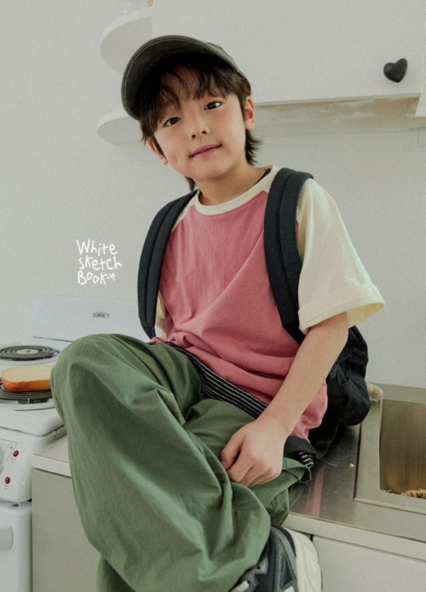 工裝雙側口袋可縮口休閒長褲 韓國童裝,男童夏裝,中性童裝,童裝推薦,2026夏季童裝,男童穿搭,韓系童裝,中性穿搭,韓國代購