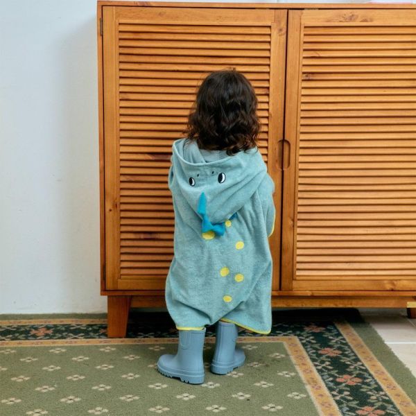 玩水必備!恐龍連帽沙灘巾 韓國童裝,男童夏裝,中性童裝,童裝推薦,2026夏季童裝,男童穿搭,韓系童裝,中性穿搭,韓國代購