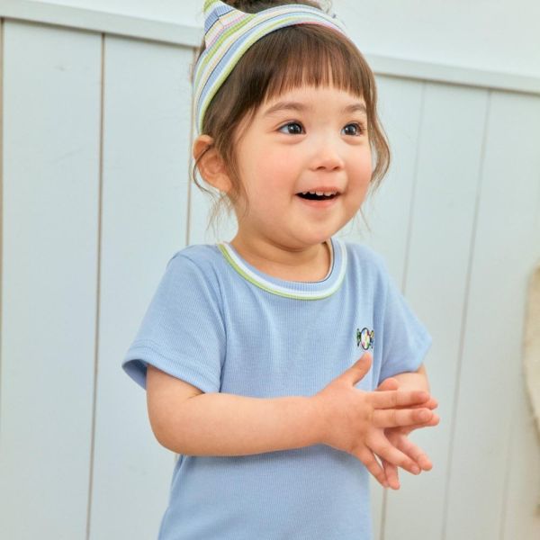 繽紛糖果螺紋短袖上衣 韓國童裝,男童夏裝,中性童裝,童裝推薦,2026夏季童裝,男童穿搭,韓系童裝,中性穿搭,韓國代購