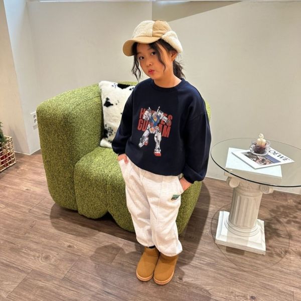 帥氣變形金剛刷毛大學T 