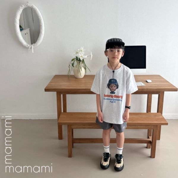 小刺繡刷刷休閒三分短褲 韓國童裝,質感童裝,童裝推薦,韓系風格,男女童裝,韓風穿搭,韓國代購,韓國空運