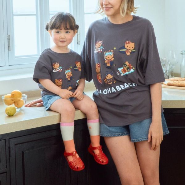 曬黑KT短袖上衣-親子款 韓國童裝,男童夏裝,中性童裝,童裝推薦,2026夏季童裝,男童穿搭,韓系童裝,中性穿搭,韓國代購