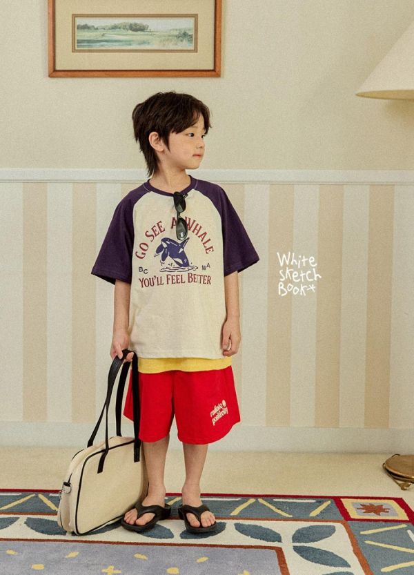 字母笑臉速乾休閒短褲 韓國童裝,男童夏裝,中性童裝,童裝推薦,2026夏季童裝,男童穿搭,韓系童裝,中性穿搭,韓國代購