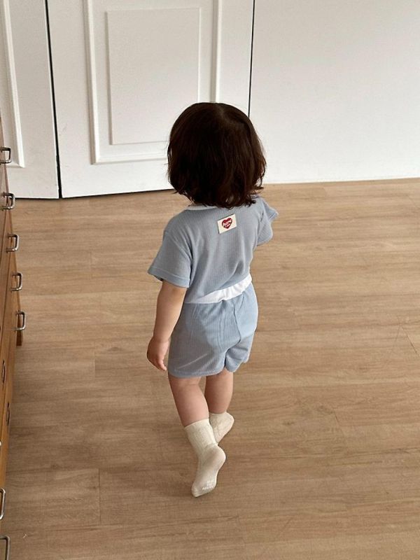 日常透氣網眼舒適套裝 韓國童裝,男童夏裝,中性童裝,童裝推薦,2026夏季童裝,男童穿搭,韓系童裝,中性穿搭,韓國代購