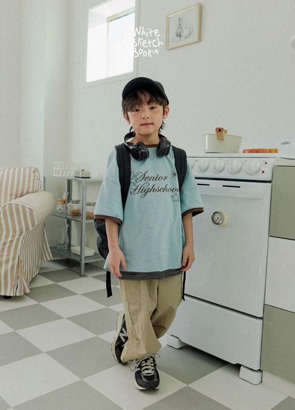 工裝雙側口袋可縮口休閒長褲 韓國童裝,男童夏裝,中性童裝,童裝推薦,2026夏季童裝,男童穿搭,韓系童裝,中性穿搭,韓國代購