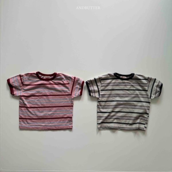 千層條紋短袖上衣 韓國童裝,男童夏裝,中性童裝,童裝推薦,2026夏季童裝,男童穿搭,韓系童裝,中性穿搭,韓國代購