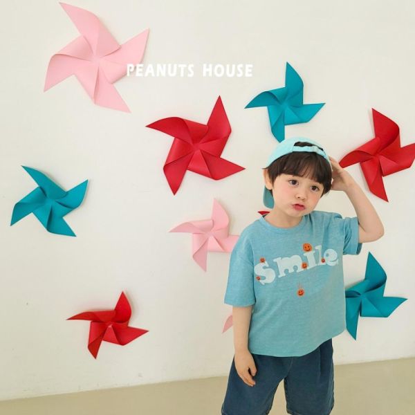 SMILE笑臉短袖上衣 韓國童裝,男童夏裝,中性童裝,童裝推薦,2026夏季童裝,男童穿搭,韓系童裝,中性穿搭,韓國代購