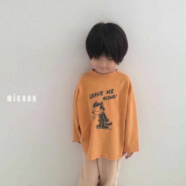 氣噗噗菲力貓長袖上衣 韓國童裝,男童秋裝,中性童裝,韓系童裝推薦,2025秋季童裝,韓國男童新款,中性風男童穿搭,秋季男童服飾推薦,小男友穿搭