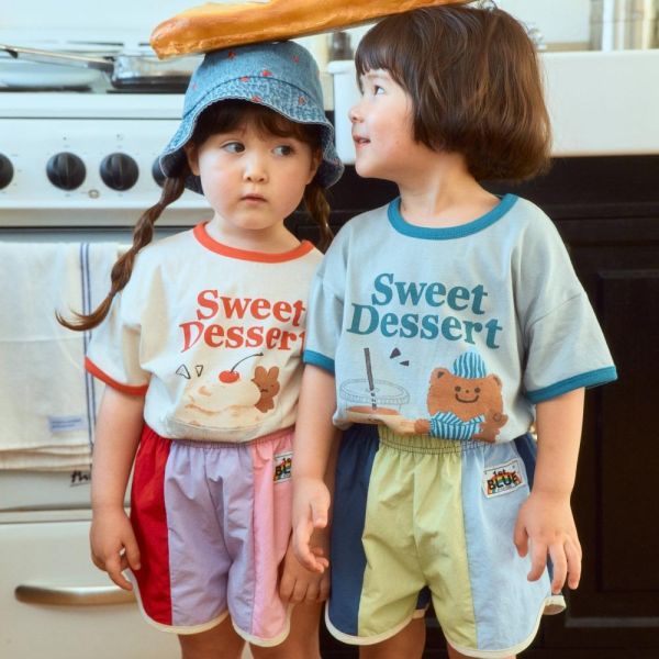 午茶時光短袖上衣 韓國童裝,男童夏裝,中性童裝,童裝推薦,2026夏季童裝,男童穿搭,韓系童裝,中性穿搭,韓國代購