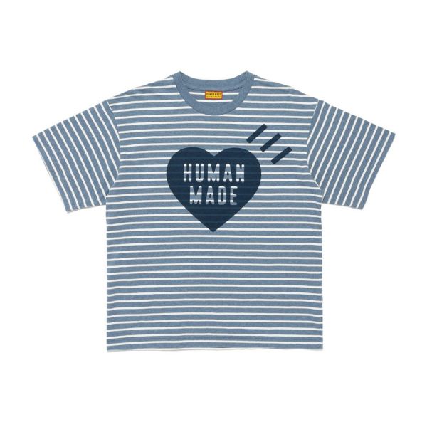 Human Made 愛心條紋短T 