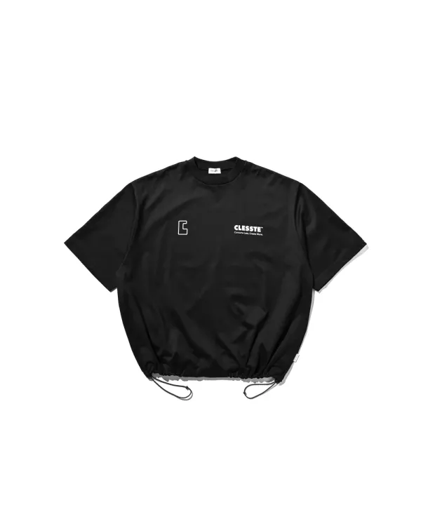 Clesste LOGO PRINT MASSIVE T-SHIRT WITH DRAWSTRINGS Clesste,Massive,T-shirt,短T