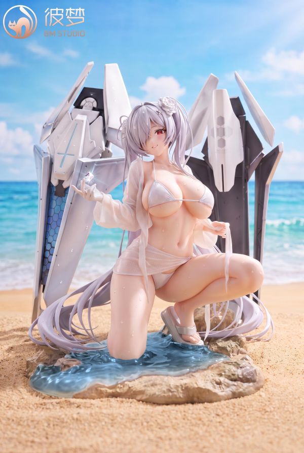 BM彼夢 沙灘上的白髮少女 