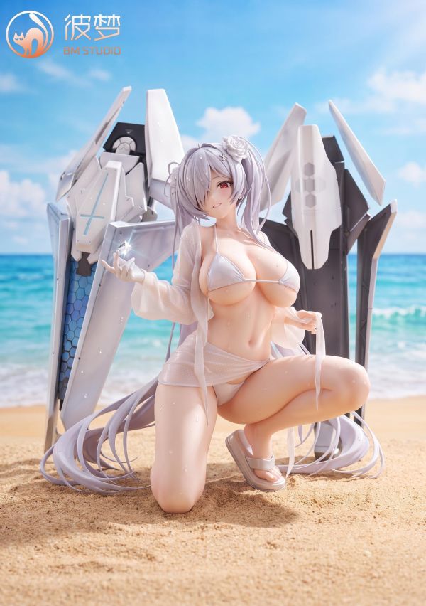 BM彼夢 沙灘上的白髮少女 