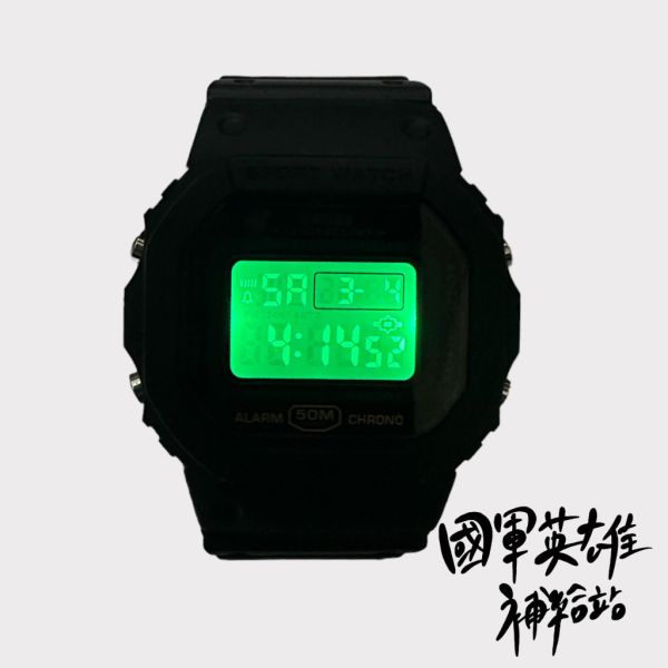 防水電子錶【附使用教學影片】【保固一個月】 當兵手錶