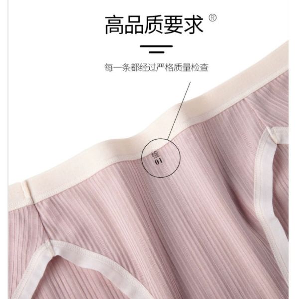 低腰內褲螺紋莫代爾丁字運動高開叉新款抗菌純棉全棉襠三角褲 低腰內褲 螺紋莫代爾 丁字運動 高開叉 新款 抗菌 純棉襠三角褲