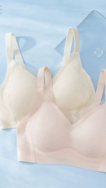 洞洞棉杯透氣聚攏冰絲涼感無痕美背夏季薄款 洞洞棉杯 聚攏 冰絲 涼感 無痕 美背 夏季薄款