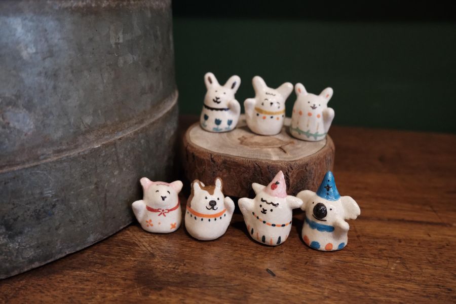 kis room 招財小動物系列 - 草食小動物 招財、招財貓、陶偶、手作、職人、藝術家、招財動物、發財、公仔、擺件、陶藝