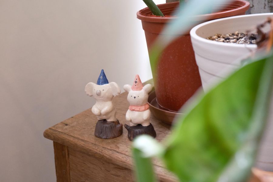 kis room 森林陶偶公仔系列 招財、招財貓、陶偶、手作、職人、藝術家、招財動物、發財、公仔、擺件、陶藝