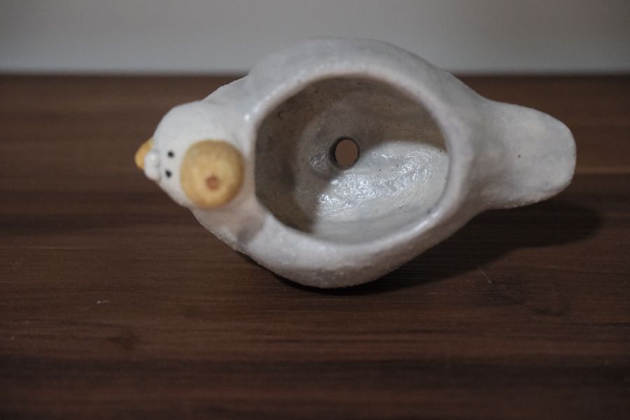 kis_room小鳥陶盆 招財、招財貓、陶偶、手作、職人、藝術家、招財動物、發財、玩具