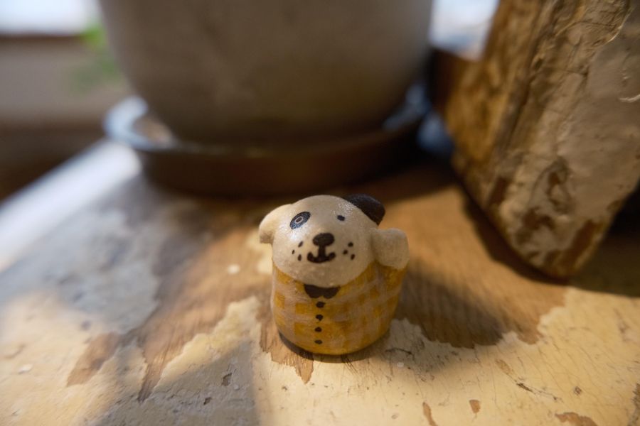 kis room 招財小動物系列 - 狗勾 招財、招財貓、陶偶、手作、職人、藝術家、招財動物、發財、公仔、擺件、陶藝