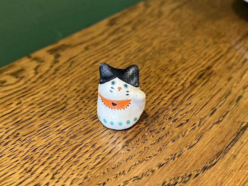 kis room 招財小動物系列 - 小貓咪 招財、招財貓、陶偶、手作、職人、藝術家、招財動物、發財、公仔、擺件、陶藝