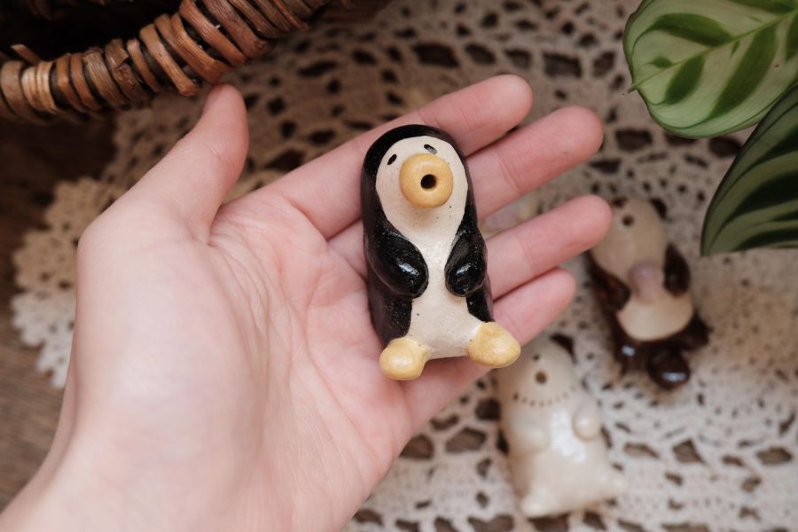 kis_room睡覺動物 招財、招財貓、陶偶、手作、職人、藝術家、招財動物、發財、玩具