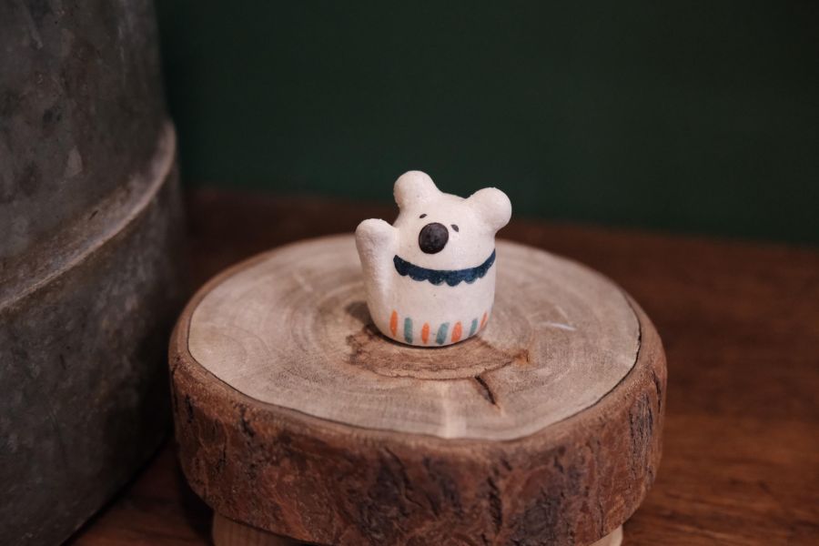 kis room 招財小動物系列 - 熊 招財、招財貓、陶偶、手作、職人、藝術家、招財動物、發財、公仔、擺件、陶藝