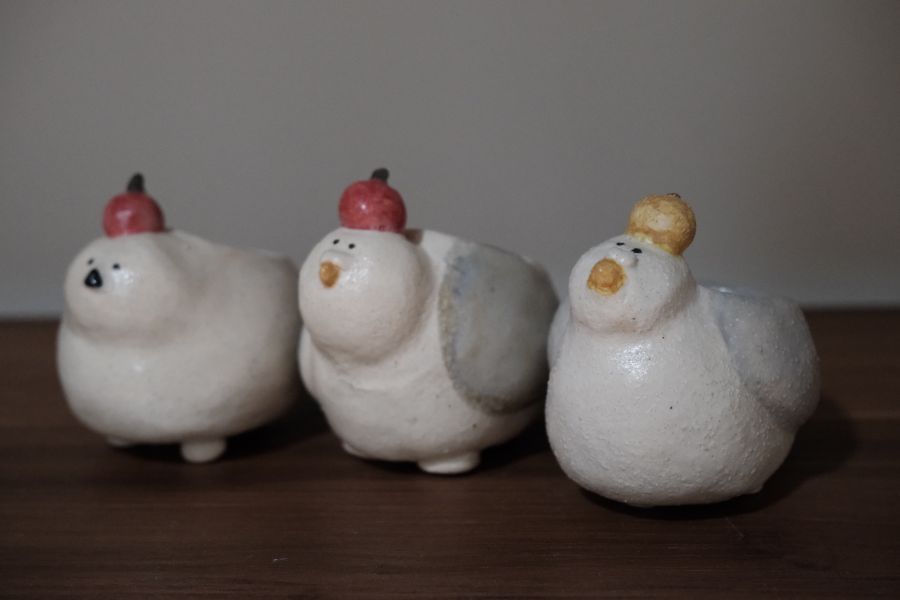 kis_room小鳥陶盆 招財、招財貓、陶偶、手作、職人、藝術家、招財動物、發財、玩具