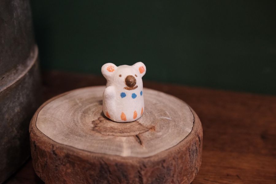 kis room 招財小動物系列 - 熊 招財、招財貓、陶偶、手作、職人、藝術家、招財動物、發財、公仔、擺件、陶藝